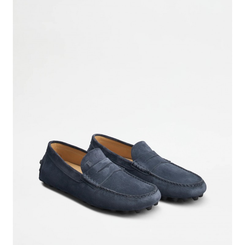 TOD'S - Gums suede loafers - Blue