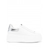 ASH - Sneakers MOBY con Platform - White/Silver