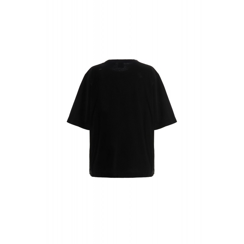 PINKO - T-Shirt in Cotone TRIVIALE - Nero Caviale
