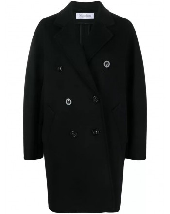MAX MARA - PEDONE Jersey Coat - Black