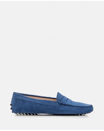 TOD'S - Suede Gums Loafers - Light Blue