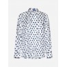 MAX MARA - LONDON Silk Shirt - White/Bluette