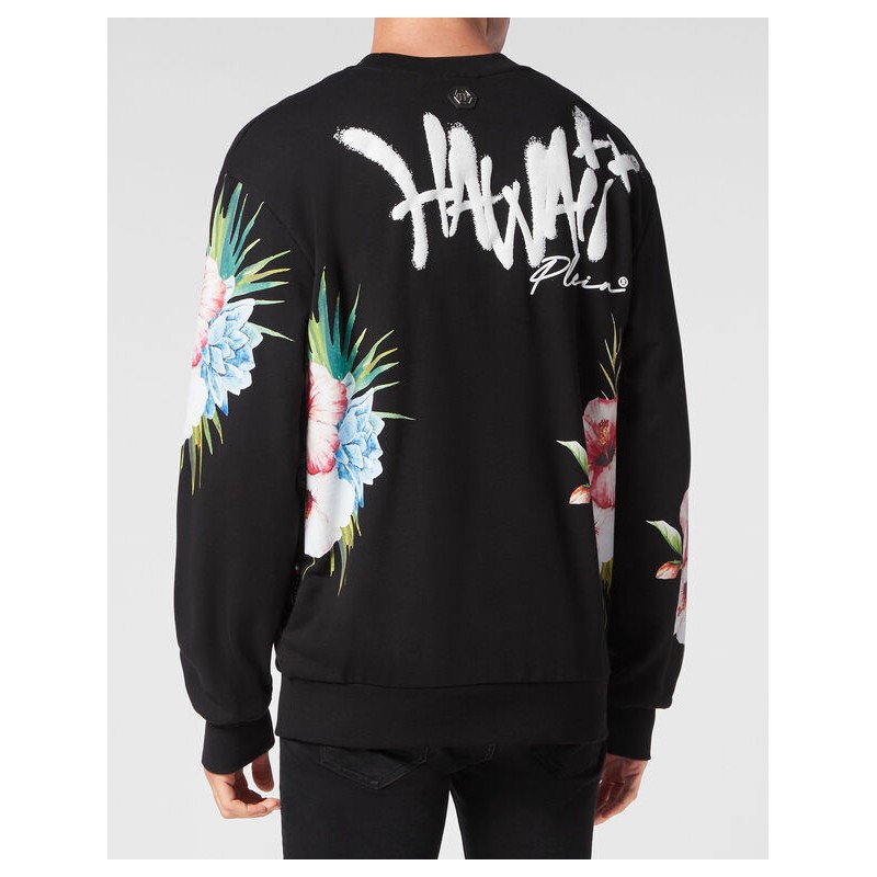 PHILIPP PLEIN - Hawaii Sweatshirt MJO0987 - Black
