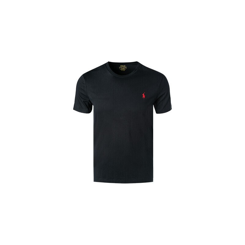 POLO RALPH LAUREN  - Custom Slim Fit Cotton  T-Shirt - Black
