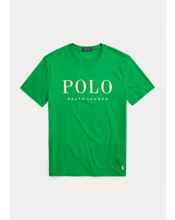 POLO RALPH LAUREN - T-Shirt in Cotone con Logo - Verde