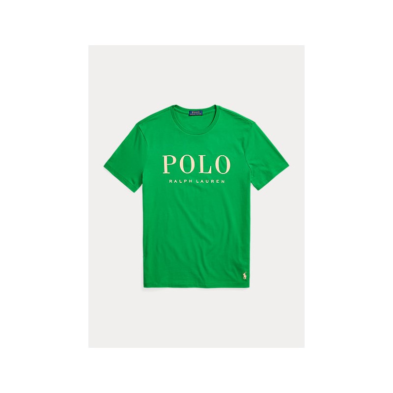 POLO RALPH LAUREN - T-Shirt in Cotone con Logo - Verde