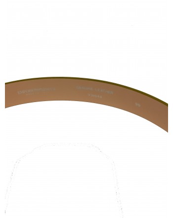 EMPORIO ARMANI - Leather Logo Belt - Fuchsia
