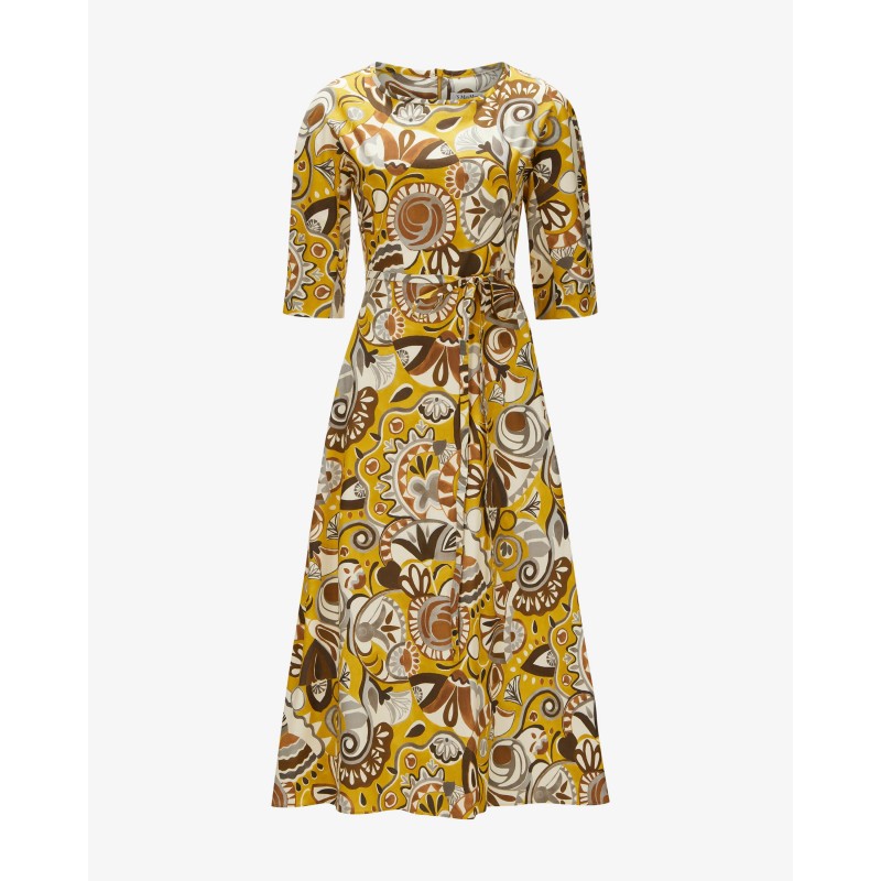 S MAX MARA - ROSSANA Picasso Patterned Dress - Picasso/Yellow