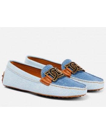 TOD'S - KATE Jeans  Gums Loafers - Sky Blue