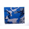 CAMERUCCI - Stola ORTENSIA Camouflage in pura Lana - Azzurro