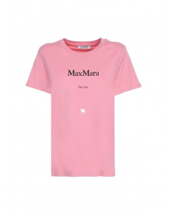S MAX MARA - GILBERT Cotton T-Shirt - Pink Camel Luxe