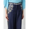 ETRO - Etro trousers in silk with geometric and floral motifs - Fantasy