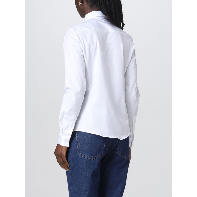 FAY - Italian Collar Stretch Shirt - White