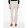 S MAX MARA - Cotton and viscose trousers - Sand