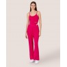 HINNOMINATE - Ribbed Flaired Trousers  HNW866 - Fuchsia
