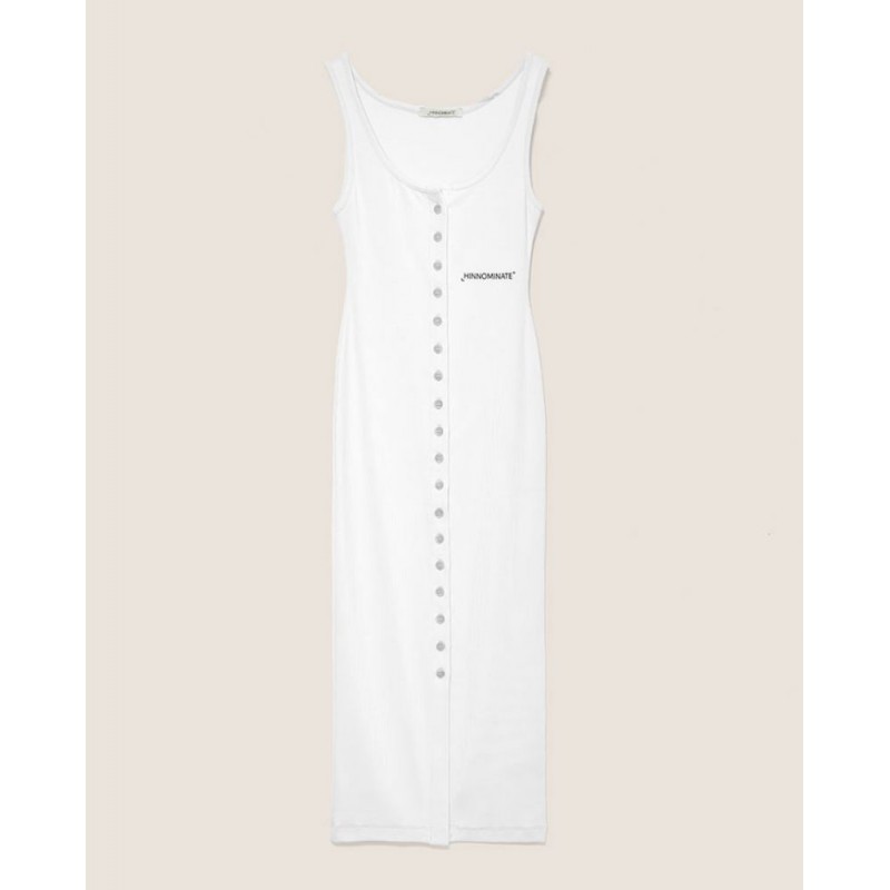 HINNOMINATE - Ribbed Dress HNW709 - White