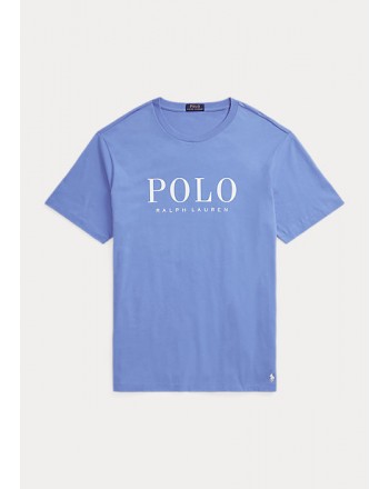 POLO RALPH LAUREN - T-Shirt in Cotone con Logo - Harbor Island Blue