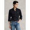 POLO RALPH LAUREN - Slim-Fit linen shirt - Black