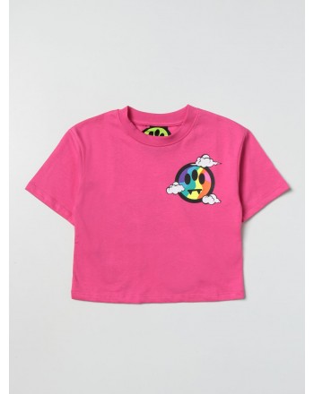 BARROW KIDS - T-Shirt in cotone cropped - Fragola
