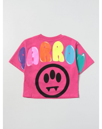 BARROW KIDS - T-Shirt in cotone cropped - Fragola