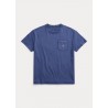 POLO RALPH LAUREN - T-Shirt in Cotone e lino con taschino - Light Navy