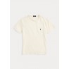 POLO RALPH LAUREN - Cotton and linen t-shirt with breast pocket - Antique Cream