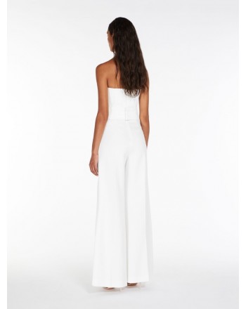 MAX MARA - ADERIRE Jersey Bustier Jumpsuit - White