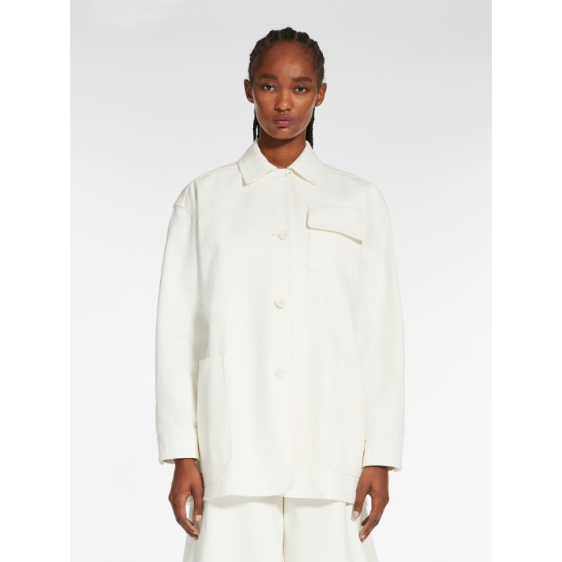 MAX MARA - RAGTIME Cotton Workwear Jacket - White