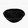LA CARRIE - Bucket bag with logo - Black