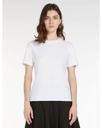 SPORTMAX - FABIO stretch jersey T-shirt - White