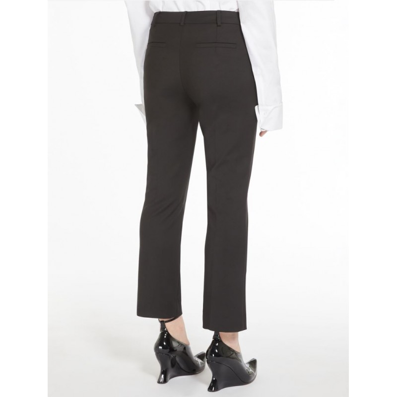 SPORTMAX - ASIAGO cotton mini flare trousers - Black