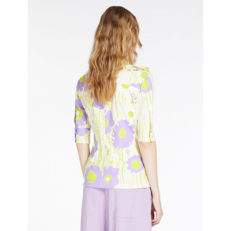 SPORTMAX - Fitted shirt with frogs MEANDRO - Poppies