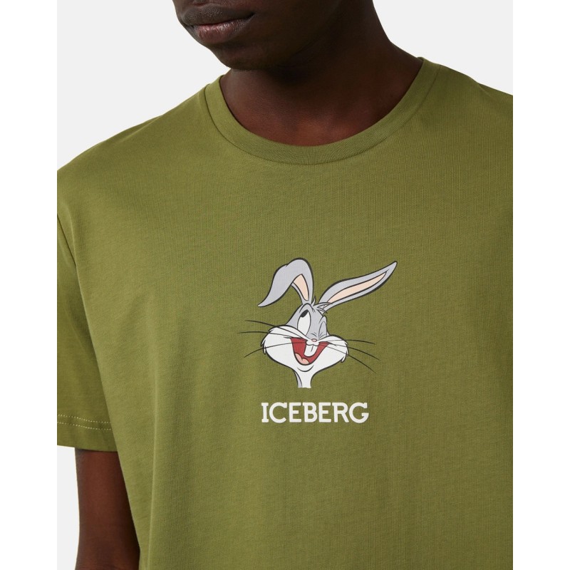 ICEBERG - T-Shirt Kaki Bugs Bunny - Militare