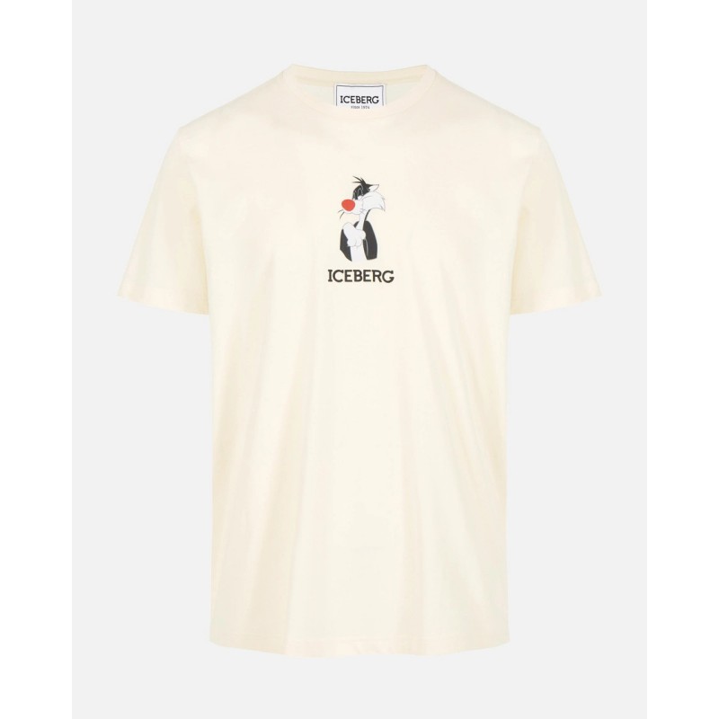 ICEBERG - Sylvester Cat T-Shirt - Milk