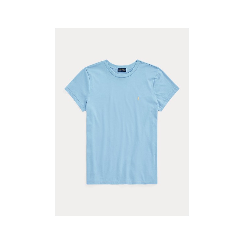 POLO RALPH LAUREN - T-Shirt in Jersey di Cotone - Powder Blue