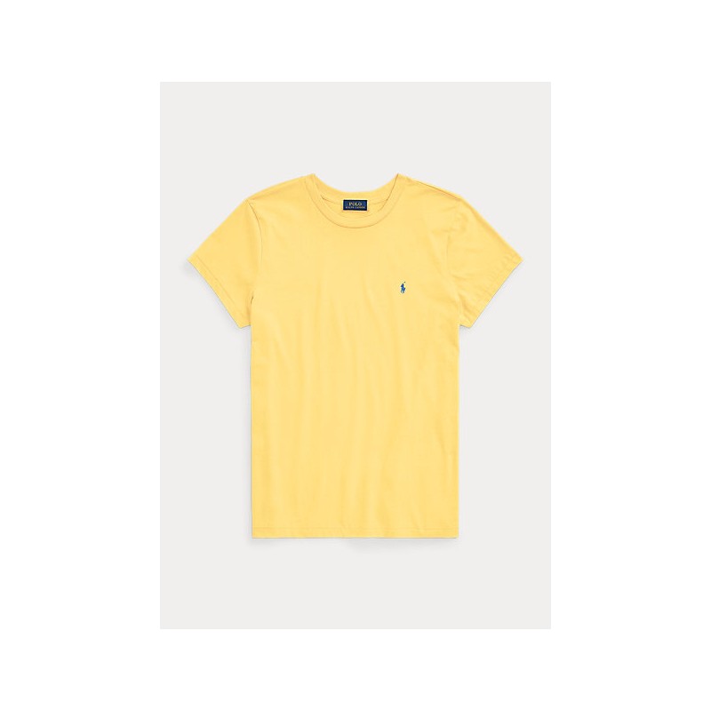 POLO RALPH LAUREN  - Cotton Jersey T- Shirt - Yellow