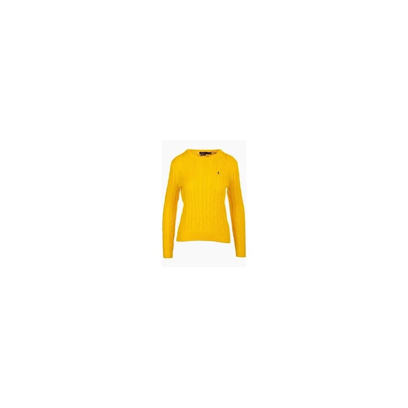 POLO RALPH LAUREN  - Cotton Beaded Shirt - Yellow