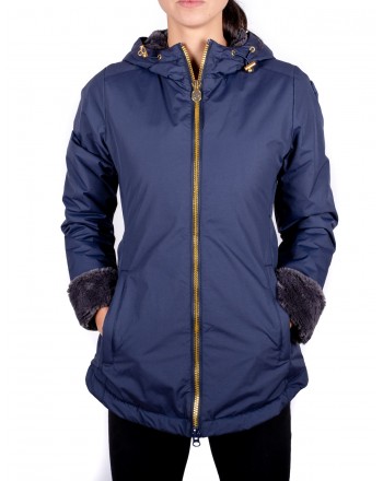 INVICTA - Tech Fabric Quilted Down Jacket ORSETTO  - Dark Blue/ Charcoal Grey