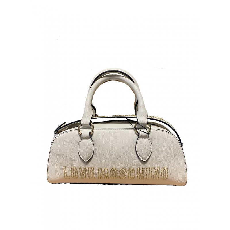 LOVE MOSCHINO - Double handle plus shoulder bag JC4205PP0G - White