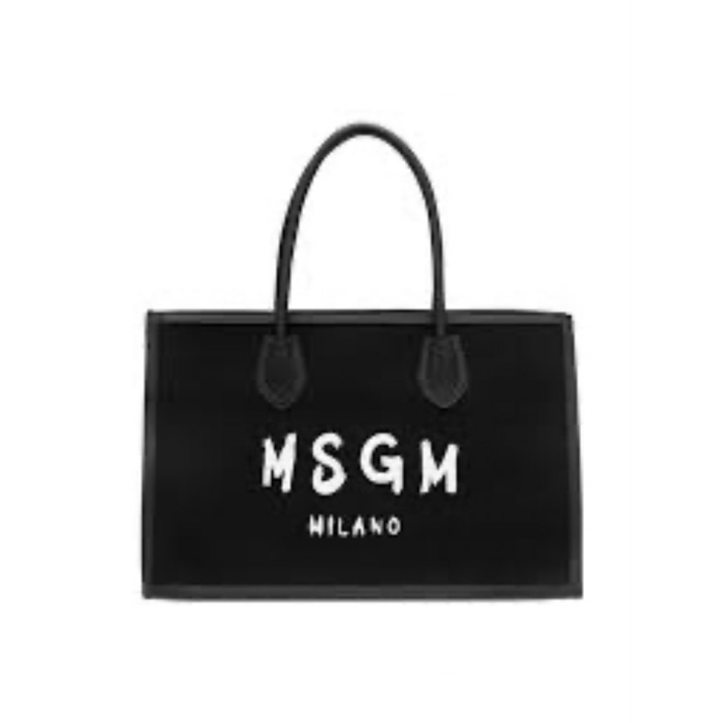 MSGM - Borsa Logo - Nero