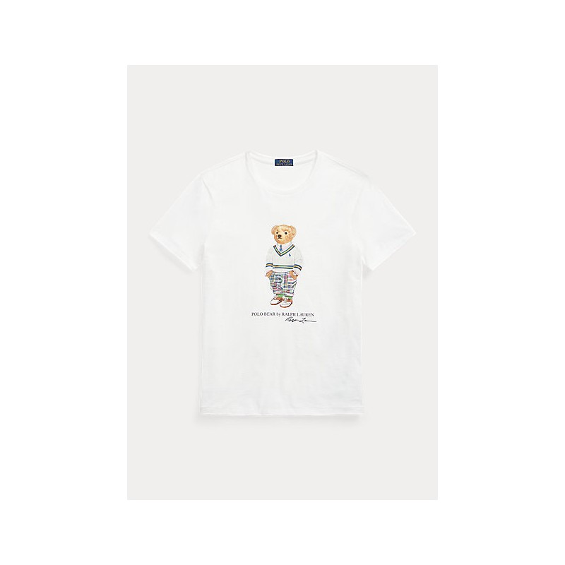 POLO RALPH LAUREN - T-Shirt Bear Custom Slim-Fit - Island Aqua