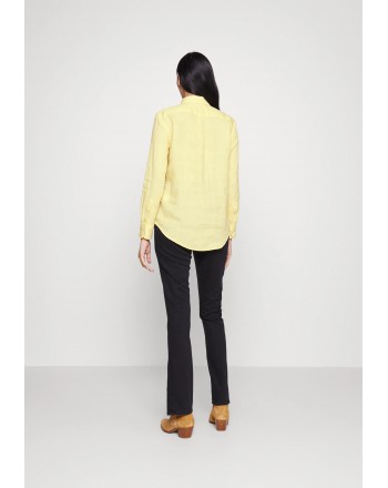 POLO RALPH LAUREN  - Relaxed Fit Linen Shirt - Yellow