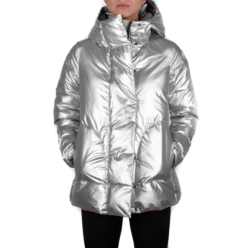 INVICTA - Trapezoid Styled Jacket with Hood - Silver