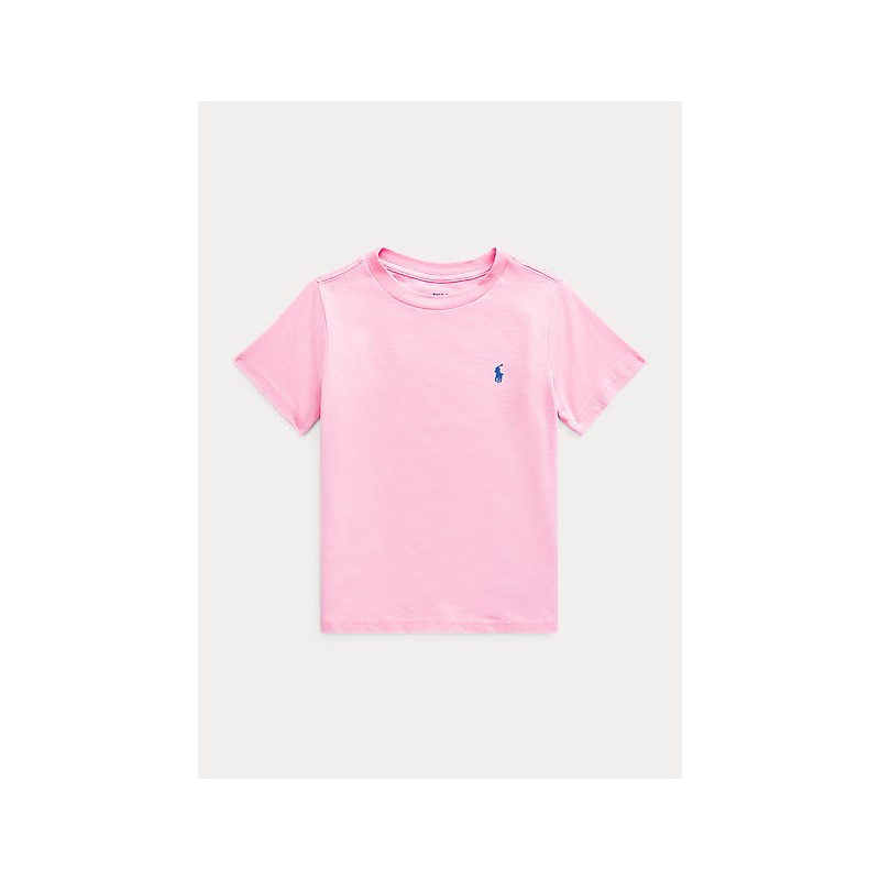 POLO RALPH LAUREN - Maglietta girocollo in jersey - carmel Pink