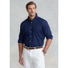 POLO RALPH LAUREN - Slim-Fit linen shirt - Newport Navy