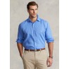 POLO RALPH LAUREN - Slim-Fit linen shirt - Arbor Island Blue