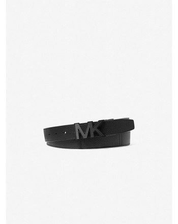 MICHAEL KORS - Reversible leather belt - Black