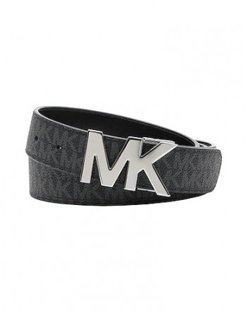 MICHAEL KORS - Reversible Buckle Belt with Logo - Black