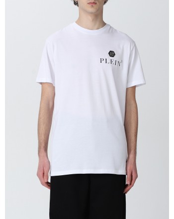 PHILIPP PLEIN - T-shirt logo in cotone - Bianco