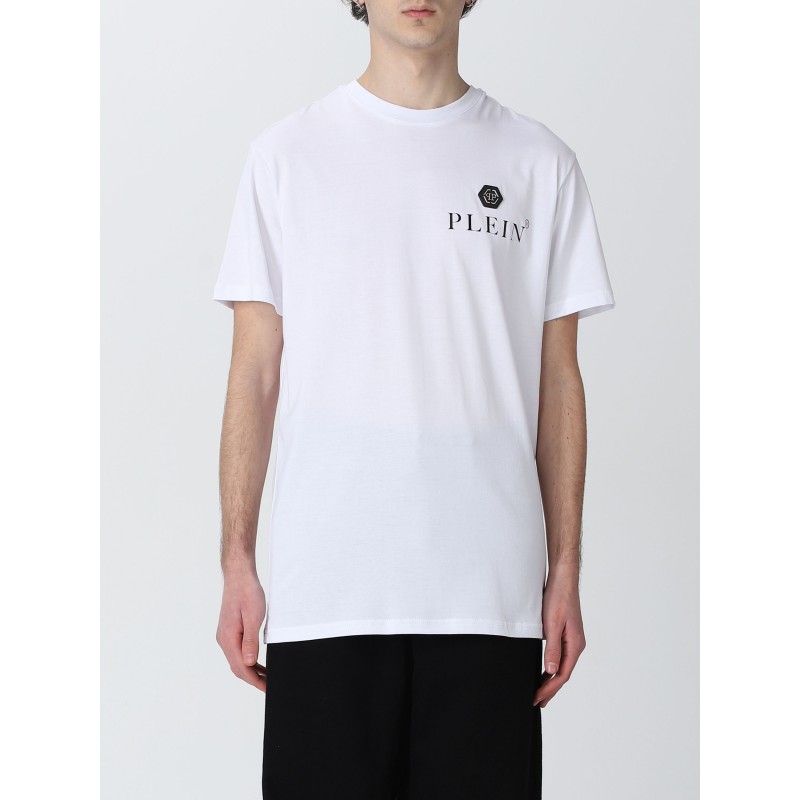 PHILIPP PLEIN - T-shirt logo in cotone - Bianco